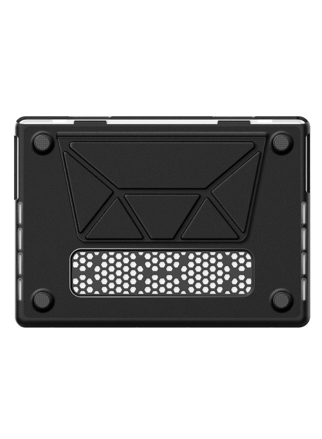 بينكساما حافظة لجهاز ماك بوك اير 13 بوصة 2020/2018، حامل قابل للطي، غلاف بلاستيكي صلب، غطاء حماية من القماش المنسوج لجهاز ماك بوك اير 13 بوصة A2337 M1 A2179 A1932 - Image 5