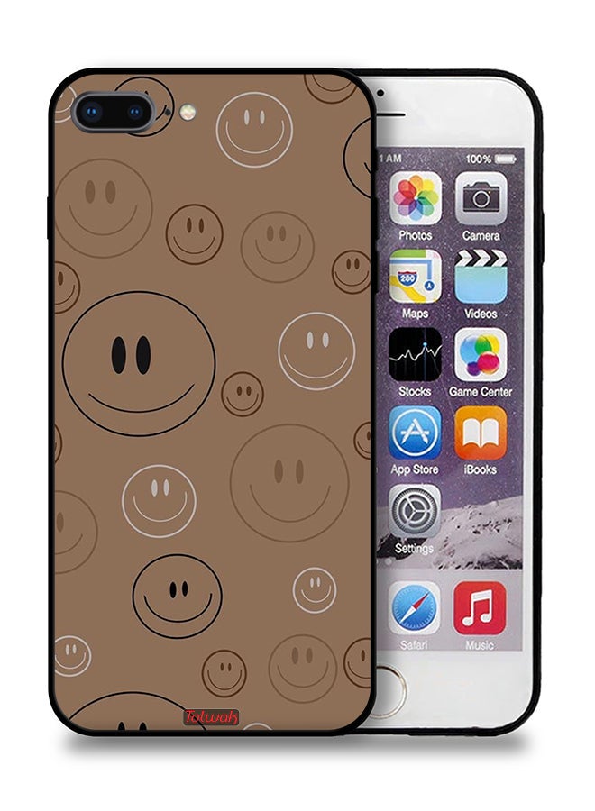 Tolwak Apple iPhone 8 Plus Protective Case Smiley Faces Pattern - Image 1