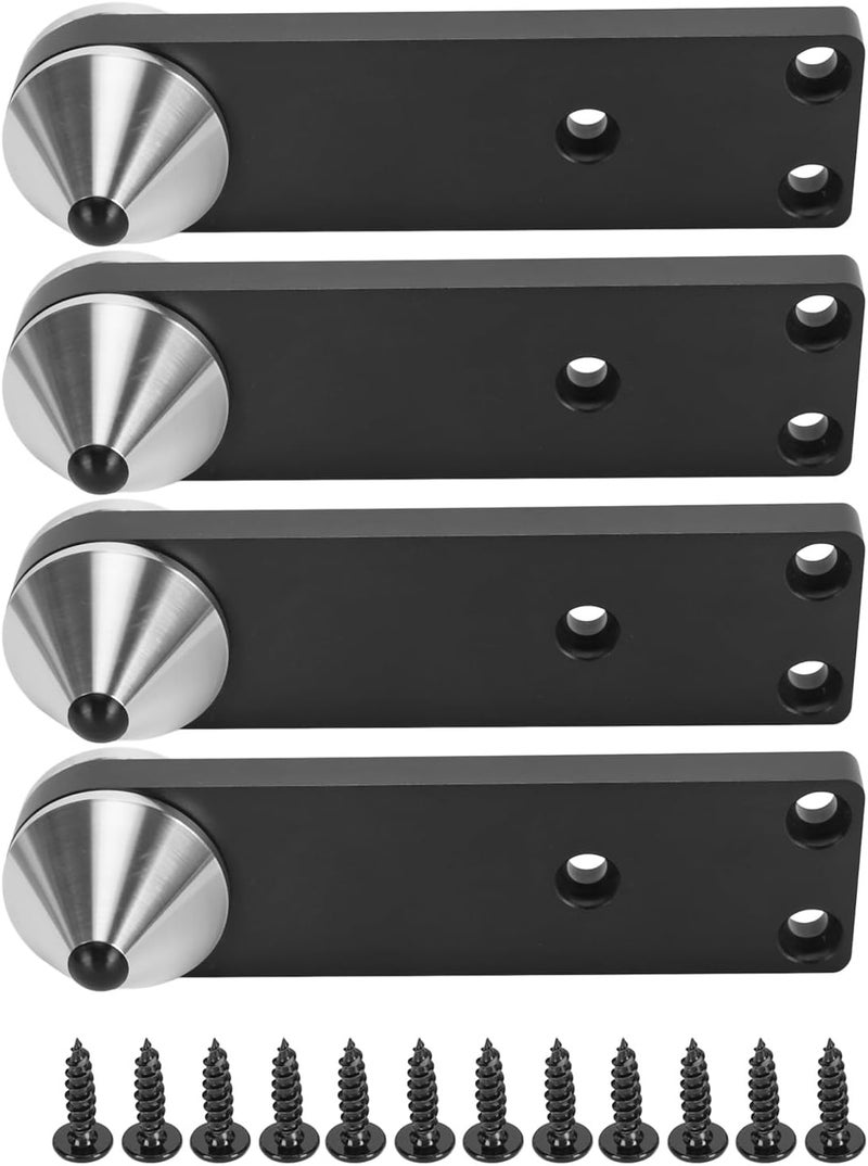 Standing Speaker Spike Feet, Shockproof Adjustable Aluminum Alloy Isolation Feet for Subwoofer Floor Standing Speaker with Screws, Anti - Vibration Base for Bookshelf Amplifier - Image 1