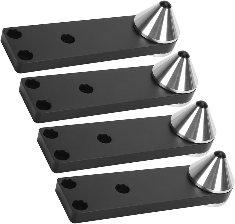 Standing Speaker Spike Feet, Shockproof Adjustable Aluminum Alloy Isolation Feet for Subwoofer Floor Standing Speaker with Screws, Anti - Vibration Base for Bookshelf Amplifier - Image 3