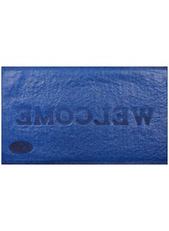 Kuber Industries Pvc Anti Skid Welcome Door Mat Blue Ctltc11177 Large Rectangle 58 X 38 Cm  - Image 3