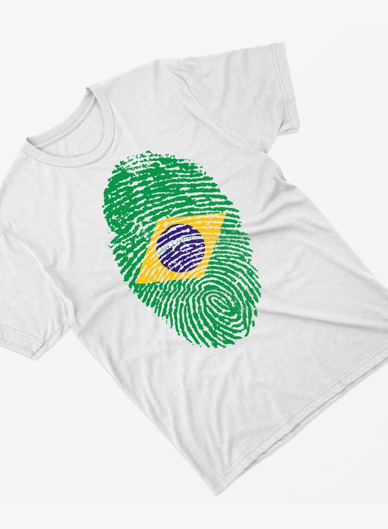 Fashion World Cotton T-shirt Printed with High-quality Brazil