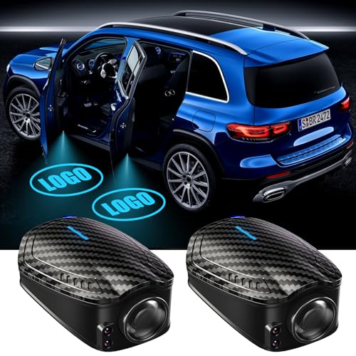 SPOBODY 2PCS Car Door Light Projector Led Car Door Projector Rechargeable HD Car Welcome Courtesy Ghost Shadow Lamp Fit for All Cars for toooyot - Image 1