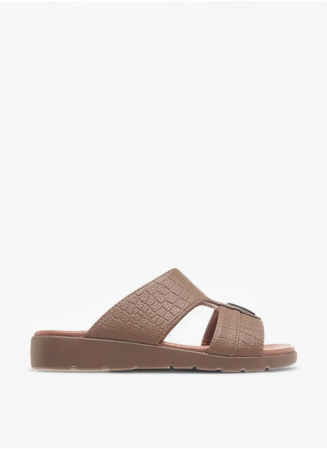 ال بي ال من شو اكسبرس Metal Accent Slip-On Arabic Sandals