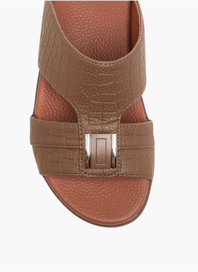 LBL by Shoexpress Metal Accent Slip-On Arabic Sandals  - Image 3