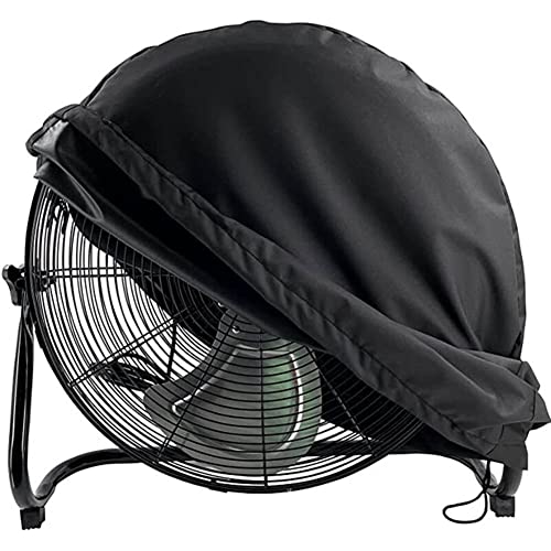 ZUYYON Industrial Fan Cover Waterproof Dustproof Outdoor Fan Cover for 18"&20" Industrial Floor Fan Heavy Duty High Velocity Floor Fan Covers(Black) - Image 1