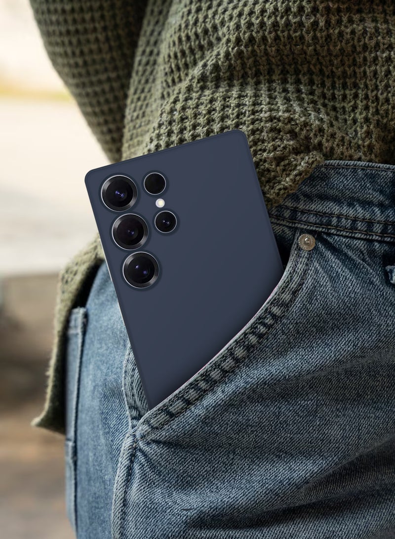 CATANES 2Packs Case for Galaxy S25 Ultra Air Skin Case All Around Full Protection Ultra Slim 0.3mm Thickness 4g Feather Weight with 3D Screen Protector - Blue - Image 4