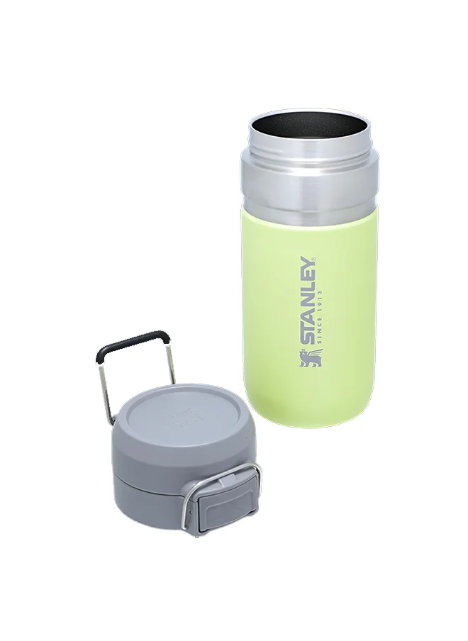 ستانلي Stanley Quick Flip Water Bottle .47L / 16OZ Citron â€“ Leakproof | Stainless Steel Water Bottle | Push Button Locking Lid | BPA FREE | Cup Holder Compatible | Dishwasher safe | Lifetime Warranty