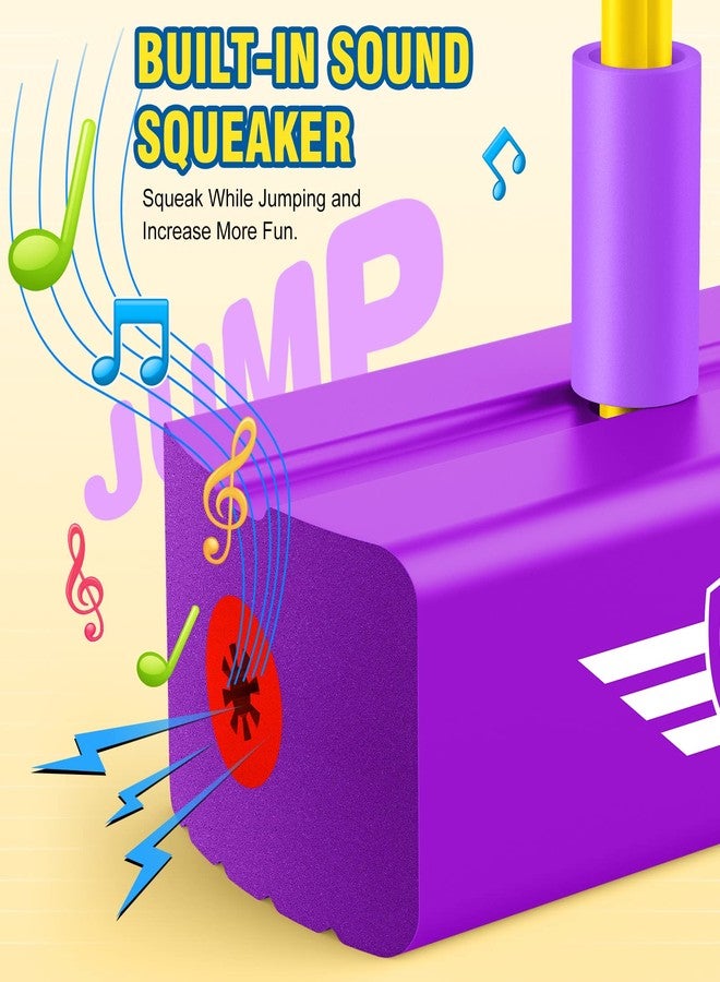 CUUGO LET'S GO! CG Foam Pogo Jumper for Kids, Toys for 3-12 Years Old Boys Girls Pogo Stick Outdoor Toys Gifts for 3-12 Year Old Boy Girl Fun Toys Christmas Birthday Gifts Stocking Stuffers（Purple） - Image 3