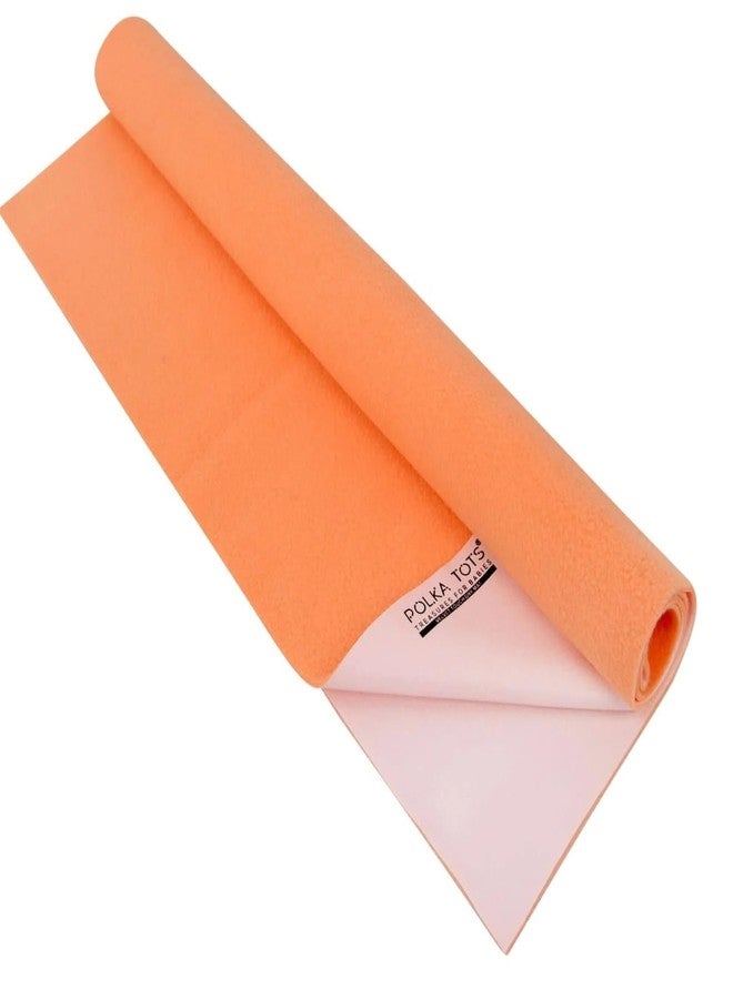 ATOOTFUSION Soft & Water Proof Baby Dry Sheet/Bed Protector,Reusable Bed Underpad, Waterproof Bed Pad & Pee Pad, Perfect for Kids, Adults, The Elderly (Peach, Double Bed Size- 200cm x 260cm) - Image 3