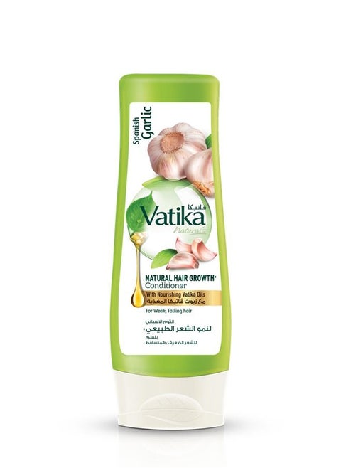 Vatika Naturals Spanish Garlic Conditioner | Natural & Herbal | Smoothen Dull, Dry & Frizzy Hair | For Weak, Falling Hair - 200 ml