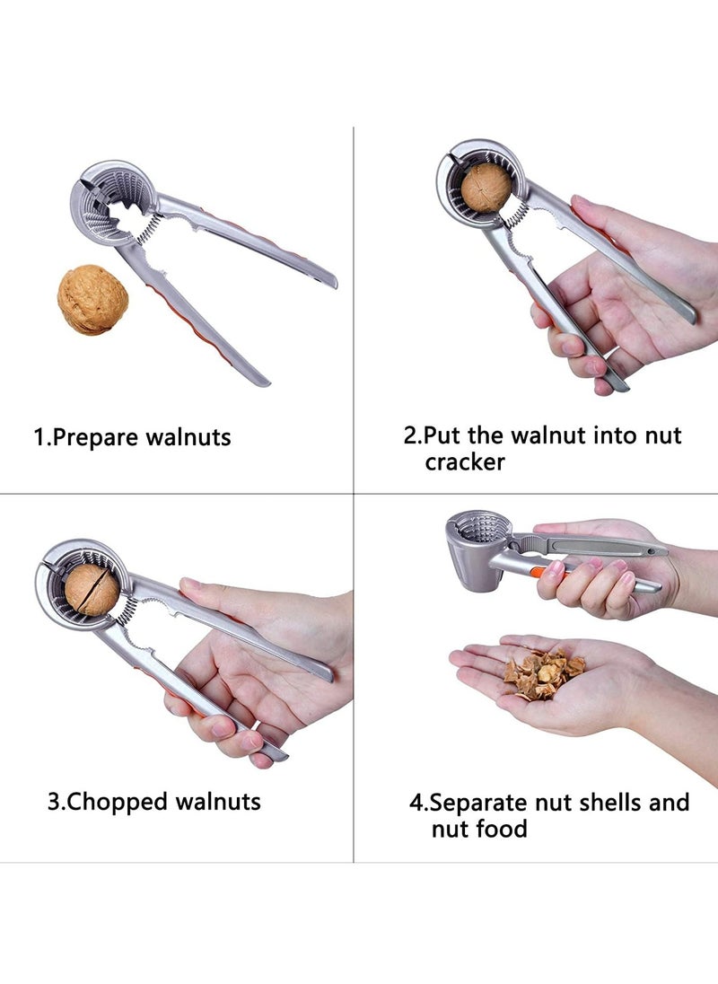 Generic - Nut cracker, Walnut Clamp, Pecan Pliers Opener Stainless Steel Kitchen Tools, Splash Proof Design Pecan Chestnut Clamp Nutcracker - Image 1