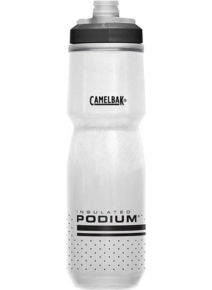 CAMELBAK CamelBak Podium Chill Insulated Bike Water Bottle 21 oz, White/Black  - Image 1