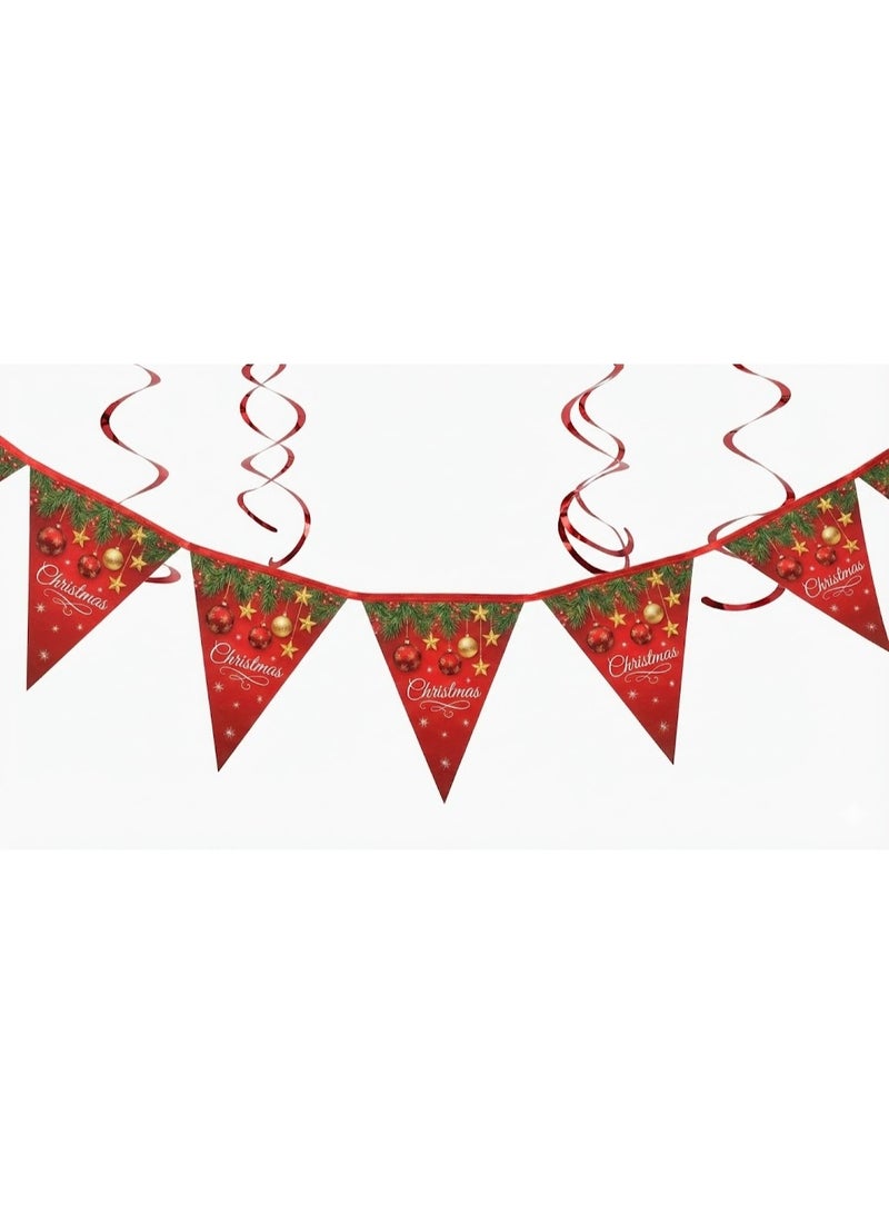 Christmas Paper Decoration – Red – 216/6 - Image 2