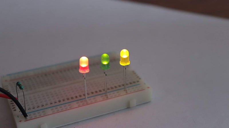 Electronicspices Electronic Spices (Pack of 50) 5mm LED Diodes, Low Voltage Diffused Diode for, Indicator Lights, Science Project Experiment LED Assortment Kit Electronics Components, (10pcs each, Multicolor) - Image 5