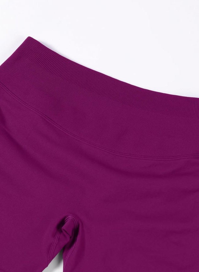 AUROLA Influence Workout Shorts for Women,2.5 3.5 4.5 5.5 6.5 No Roll Up Squat Proof Scrunch Seamless Compression Gym Short, Magenta, XL - Image 2