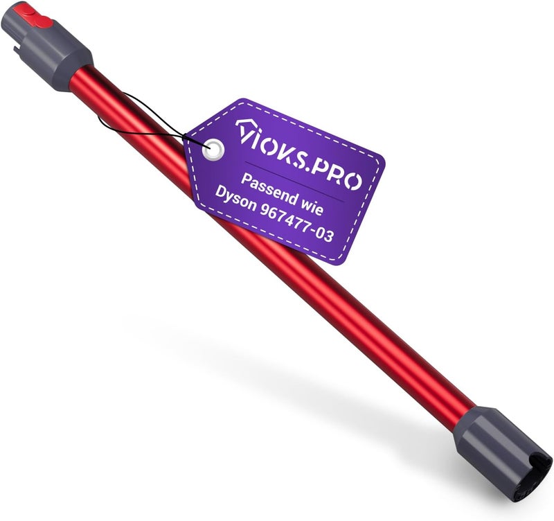 Vioks.pro أنبوب بديل مكنسة كهربائية Viоks.pro قضيب بديل أحمر بديل لأنبوب مكنسة كهربائية Dуson 967477-03 - أنبوب تمديد لمكنسة كهربائية Dуson V5, V7, V8, V10, V11, V15, SV10, SV11, SV12 و Dуson - Image 1
