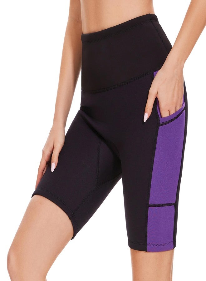 Lemorecn Wetsuit Pants Shorts Women 2mm Purple(1025purple-2XL) - Image 1