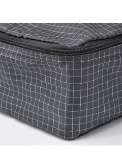 Graidient span Graidient span ikeaa RENSARE Clothes bag set of 3 check patterngrey black  - Image 2