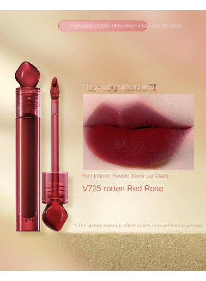 intense Impression Lip Glaze Stone Velvet Matte Lip Mud Long-lasting Color - Image 2