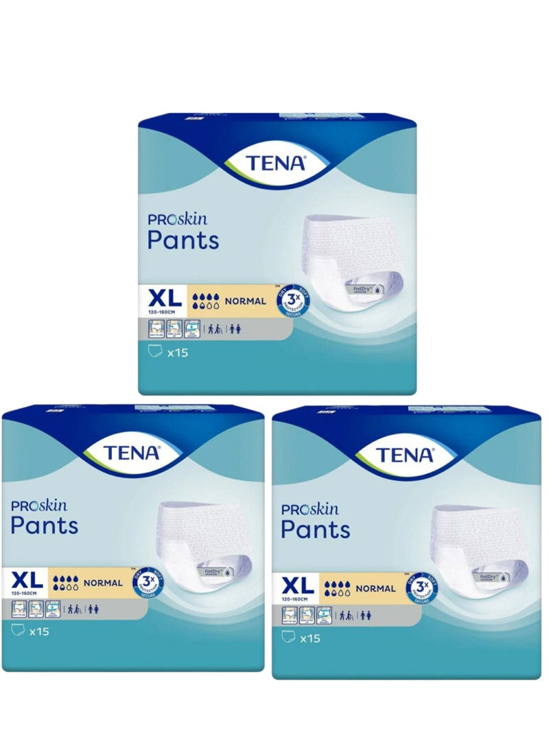 Tena Set of 3 bag Tena underwear for seniors, extra-large -45 pieces  - Image 1