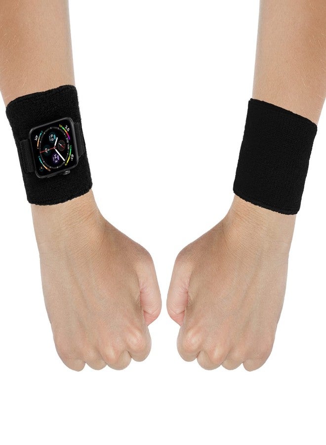 IFCASE Sport Sweatband Wrist/Ankle Band for Apple Watch 49mm 45mm 44mm 42mm iWatch Series Ultra 8 7 6 5 4 3 SE, Unisex Wristband/Ankleband (L) - Image 1