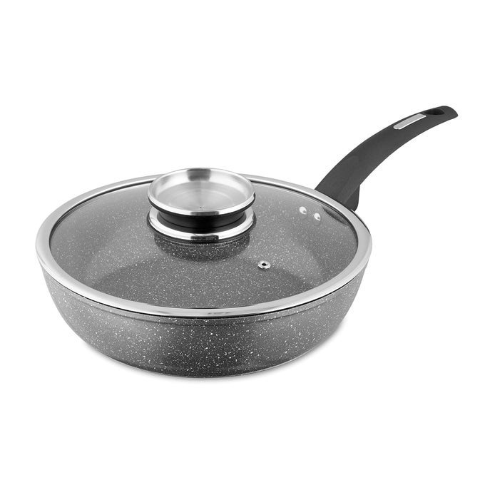 T81202 CERASTONE FORGED MULTIPAN WITH NONSTICK COATING AND SOFT TOUCH HANDLES 28 CM GRAPHITE