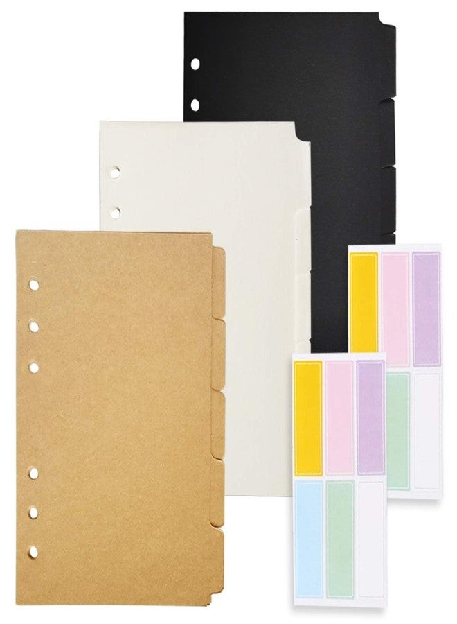 Harphia A5 Index Paper for Budget Binder, 8.19x5.9, 5 Sheets per Set, Total 3 Sets in 3 Colors per Pack for 6 Holes Filofax 6 Ring Binder(Harphia, DIYD-013-A5-Mix) - Image 1