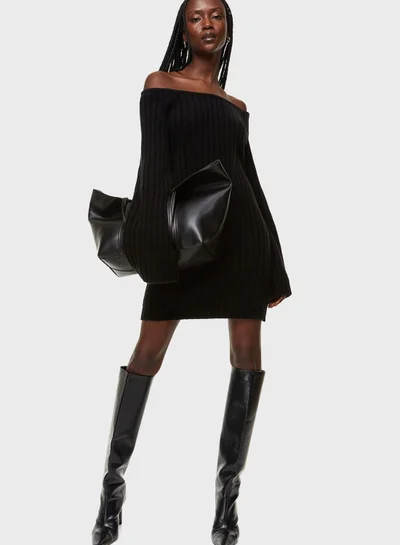 H&M Ribbed Knitted Dress