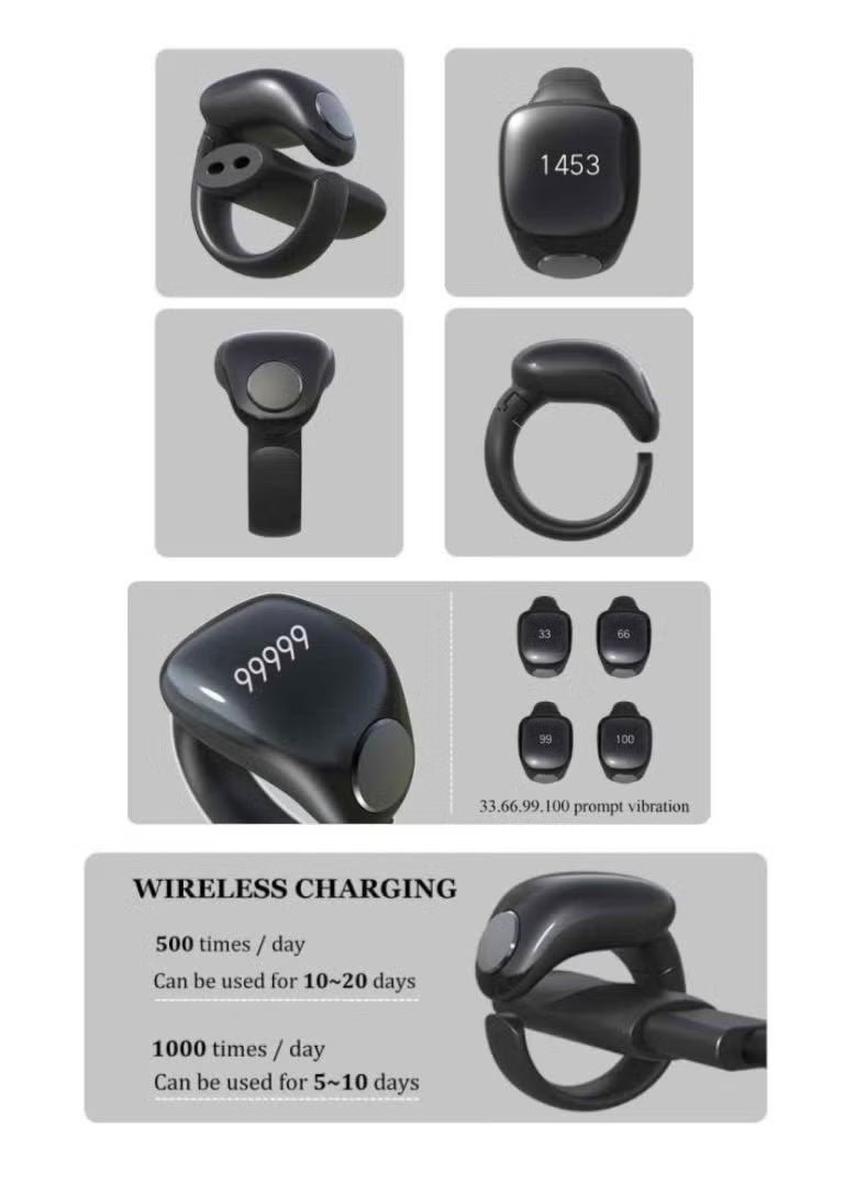 WESLAMIC Premium iTasbih (Faith) Smart Ring – OLED Zikr Counter, Prayer Alerts & 5 Adjustable Sizes - Image 4