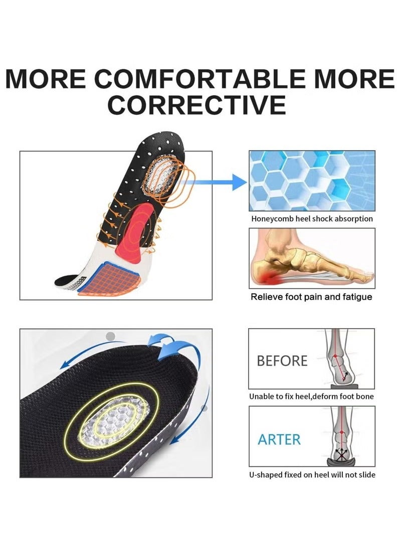 shomira Breathable Eva Sports Insole, Breathable Shoe Cushion, Comfortable Insole Relieves Foot Pain and Pressure Pain for Women and Men, Suitable for Casual Sports and Work  - Image 3