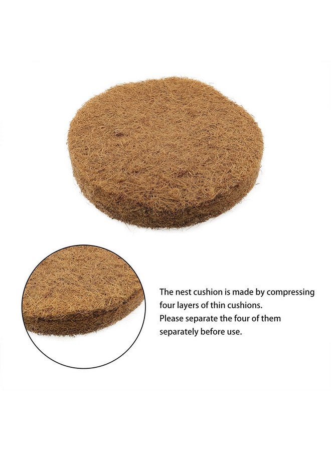 DGHAOP DGHAOP 4pcs Breathable Dry Grass Mattress 215x10mm Bird Nesting Pads Natural Fiber Parrots Breeding Nests Bird Eggs Mat for Birds  - Image 3