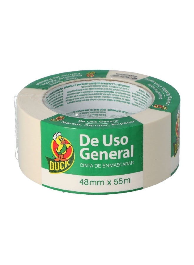 Duck General Use Water-Resistant Durable Masking Tape Beige 1.88 Inch x 60 yd 240352  - Image 2
