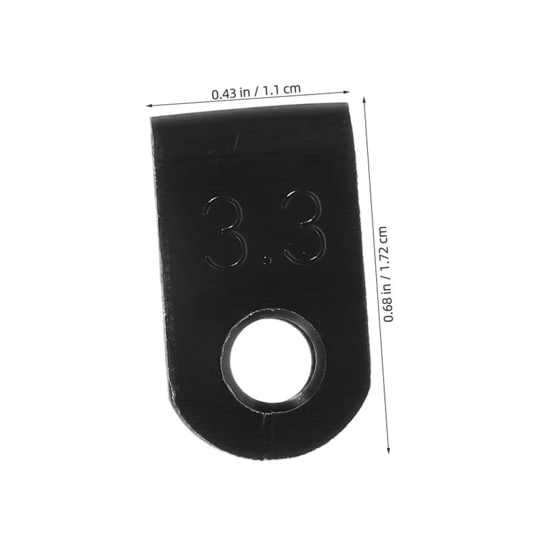 Black 100 Pcs Electrical Wire Clips Cable Cord Holders Wall Mountable For Management - Image 3