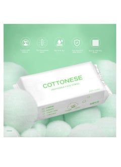 Excefore Disposable Face Towel 100 Counts Facial Cotton Tissue Pure Cotton Dry Wipes Soft Makeup Remover Towel for Sensitive Skin Portable Face Wipesbaby Wipesfacial Wipes Cleansing Wipesremovable  - Image 5
