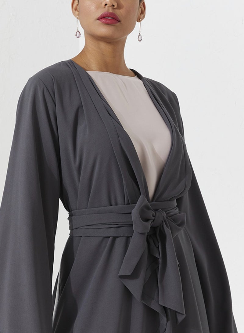 روزيت عباية عباية مطرزة بألوان متنوعة وأكمام واسعة - Image 4