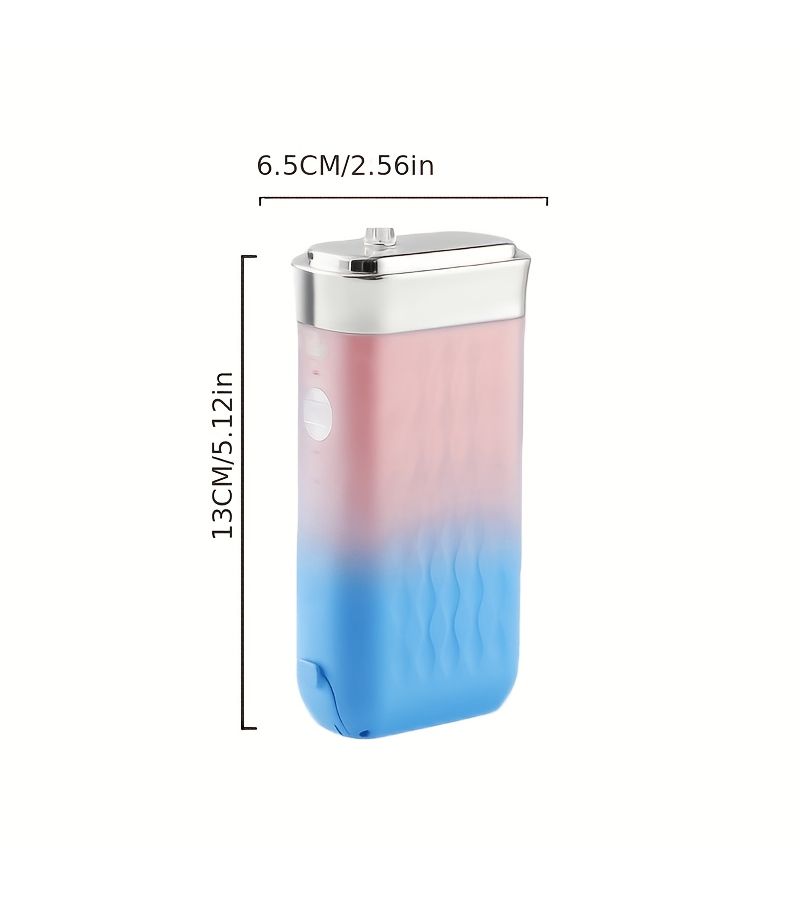 Portable USB Water Flosser Electric Dental Oral Irrigator For Teeth Cleaning And Whitening With 4 Nozzles Detachable Water Tank And USB Rechargeable Wireless Brush Set For Home And Travel Blue - Image 2