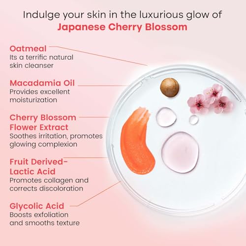 BRYAN  CANDY Bryan & Candy Cherry Blossom Sugar Body Scrub PH 5.5 For Tan Removal & Exfoliation|For Women & Men|Enriched with Macadamia and Argan oil|Removes Dirt & Dead Skin from Knees, Elbows & Ankles - 250g - Image 4