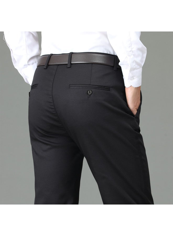 ROMON With Lyocell】classic Business Easy-care Men's Trousers Comfortable Dress Pants Men's Suit Pants Men's Casual Pants - Image 3