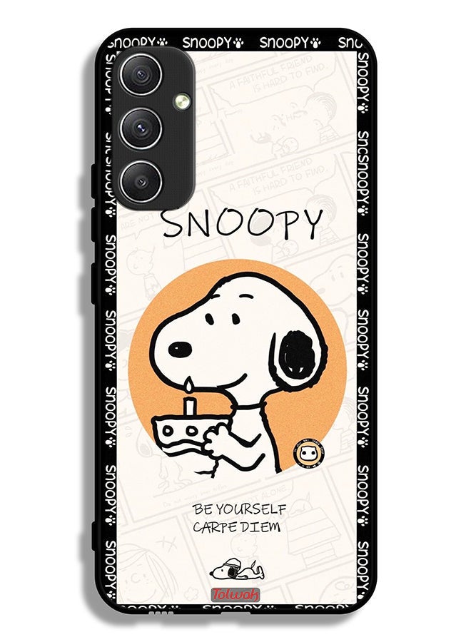 Tolwak Samsung Galaxy A34 5G Protective Case Cover Snoopy Be Yourself - Image 1