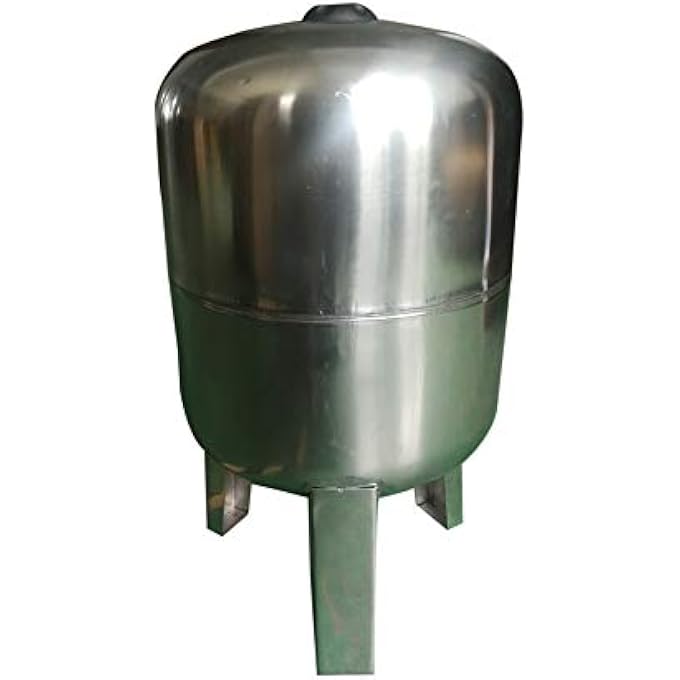 50 LITRE STAINLESS STEEL EXPANSION VESSEL 8 BAR PRESSURE TANK DOMESTIC PRESSURE GROUP