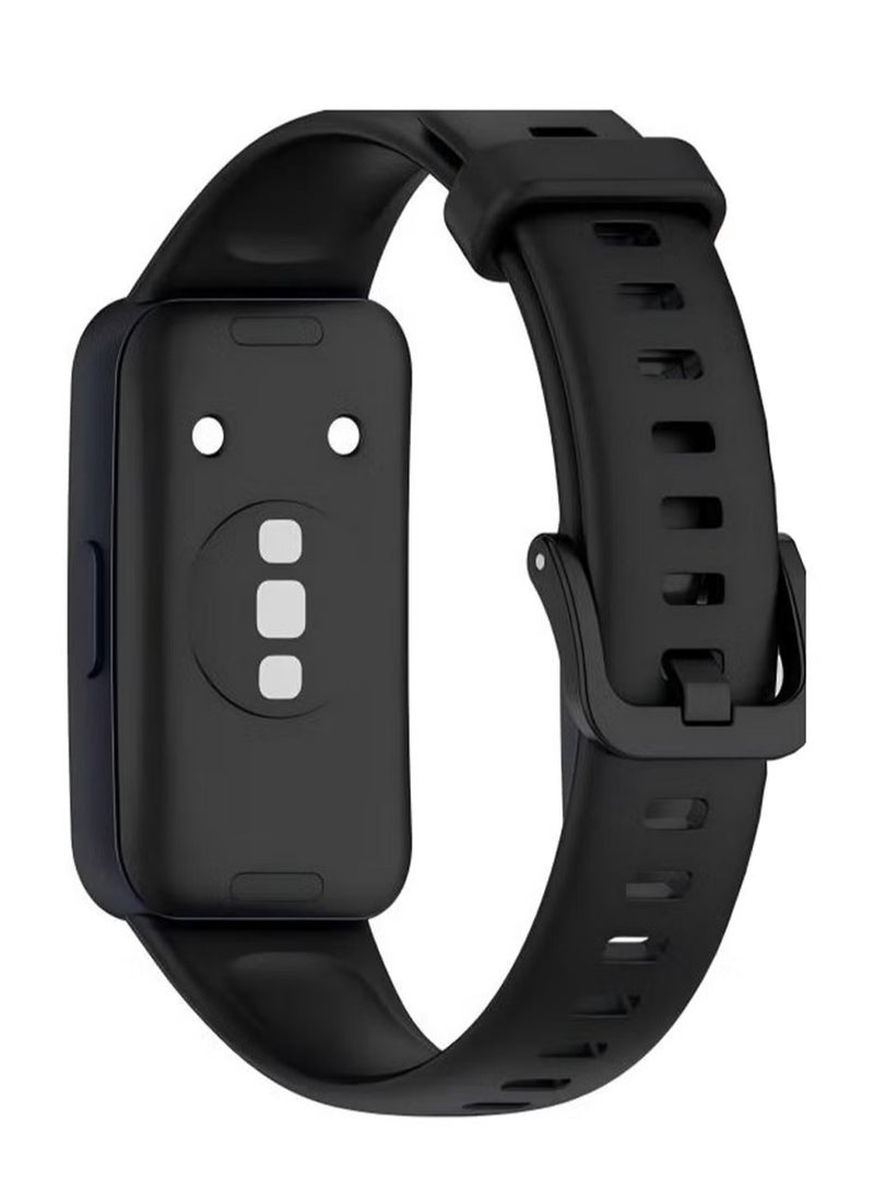 3PCS TUP Strap Suitable for Huawei Band 10/9/8 Sports Watchband Black White and Blue - Image 3