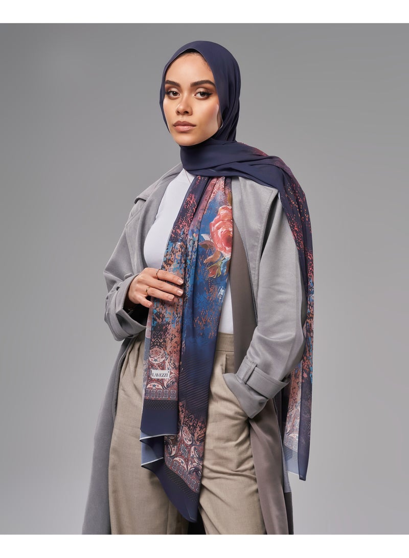 Lavezzi Printed Soft Chiffon Crepe Hijab Scarf for Women – Lightweight Long Muslim Headscarf (10) - Image 5