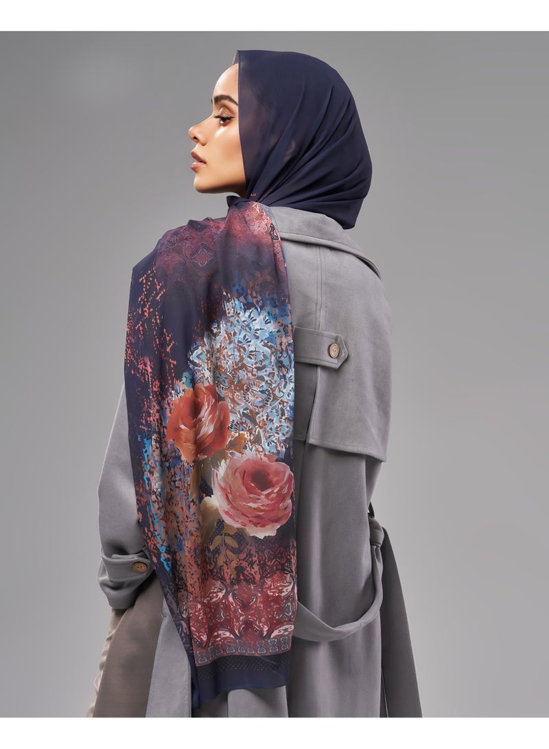 Lavezzi Printed Soft Chiffon Crepe Hijab Scarf for Women – Lightweight Long Muslim Headscarf (10) - Image 3