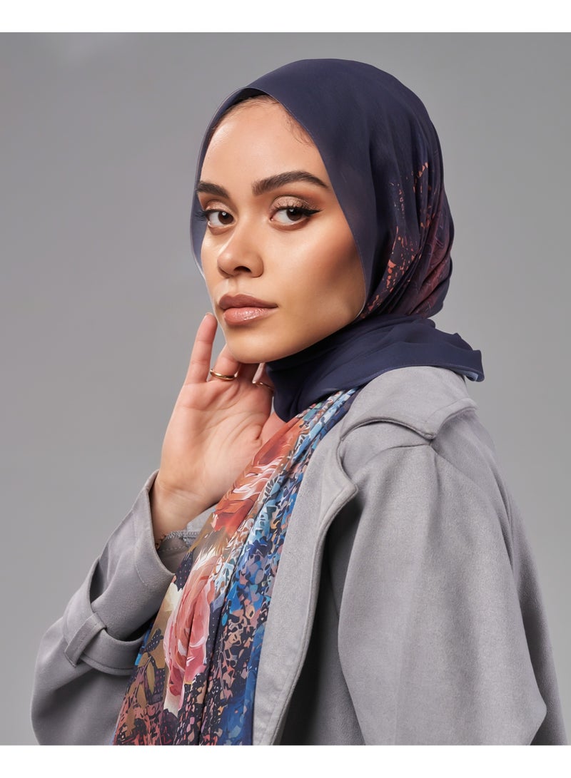 Lavezzi Printed Soft Chiffon Crepe Hijab Scarf for Women – Lightweight Long Muslim Headscarf (10) - Image 4