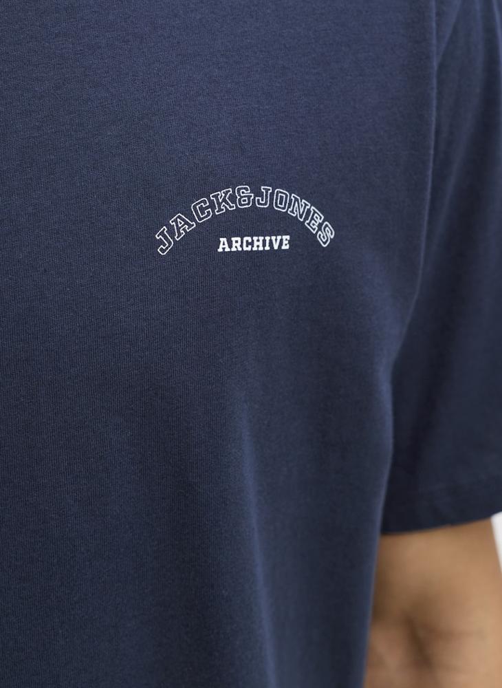 JACK & JONES Logo Crew Neck Regular Fit T-shirt - Image 3