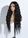 Joedir Lace Front Wigs 30" Long Wavy Synthetic Wig 4.5" Deep Part HD Transparent Lace With Baby Hair For Women 130% Density Wigs(Black Color) - Image 3