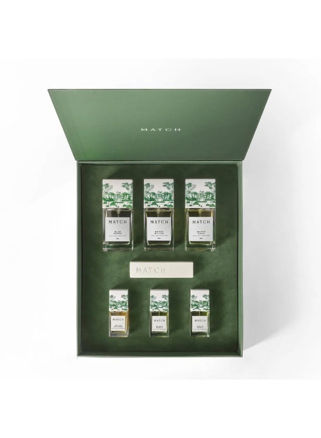 Match Luxury Match Perfume Set: 50ml + 50ml + 50ml, 10ml + 10ml + 10ml