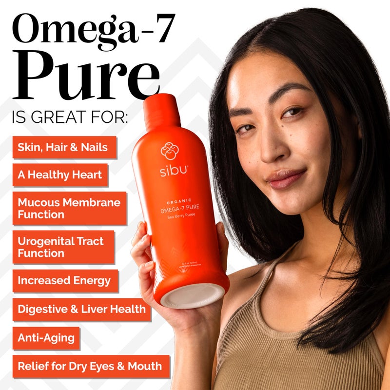 sibu Omega 7 Pure, 100% Pure Sea Buckthorn Juice (32 oz), USDA Organic – Boosts Immune System, Supports Cardiovascular Health, Amazing for Skin Hair and Nails - Image 4