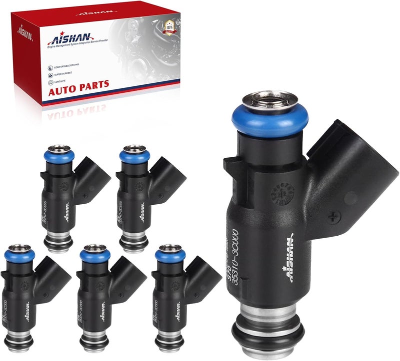 AISHAN 6PCS Fuel Injectors 4 Holes for Hyundai and Kia V6 Engines - Image 1